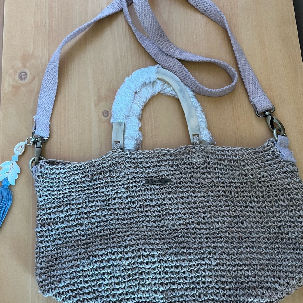 Woven Tan Handbag